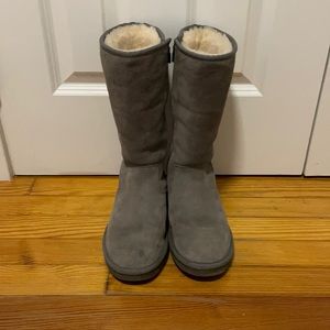 COPY - Gray Tall Ugg - with side zipper